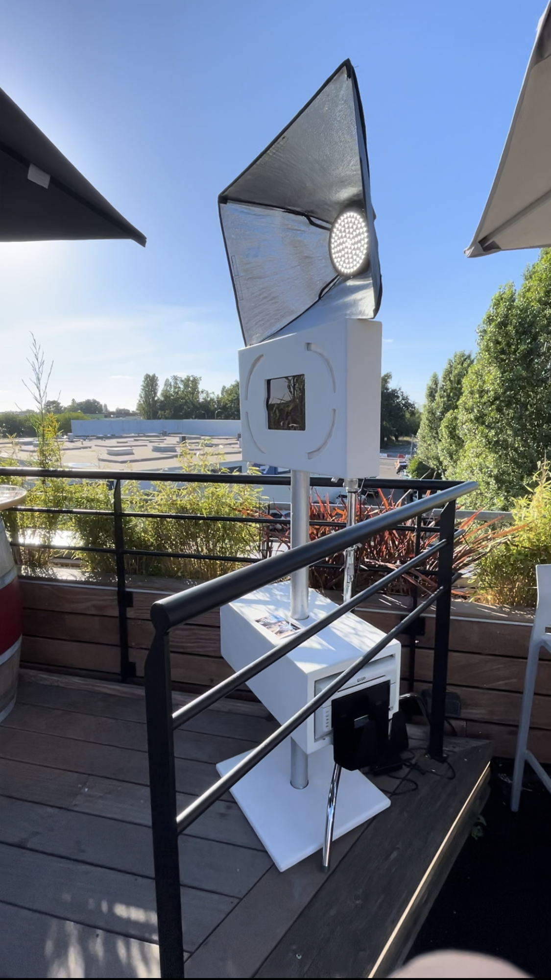 Location photobooth laval bois intérieur